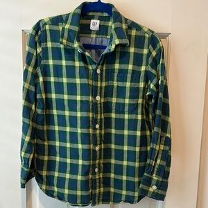 GAP Green and Blue Checkered Shirt